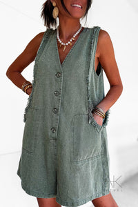 Combinaison sans manches kaki