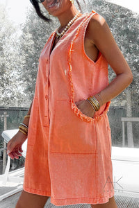 Combinaison sans manches orange