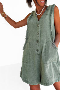 Combinaison sans manches kaki