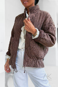 Veste matelassée chocolat