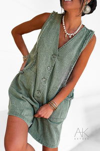 Combinaison sans manches kaki