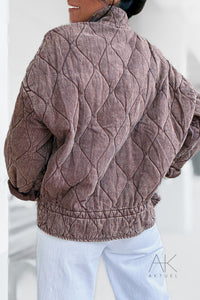 Veste matelassée chocolat