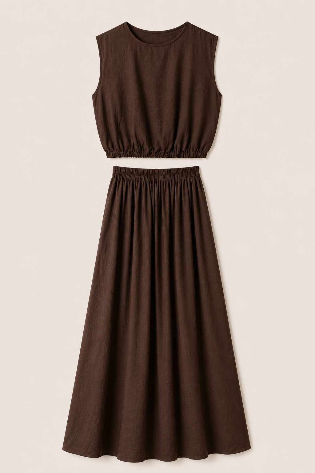 Ensemble jupe chocolat