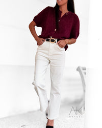 Cardigan baby alpaga burgundy