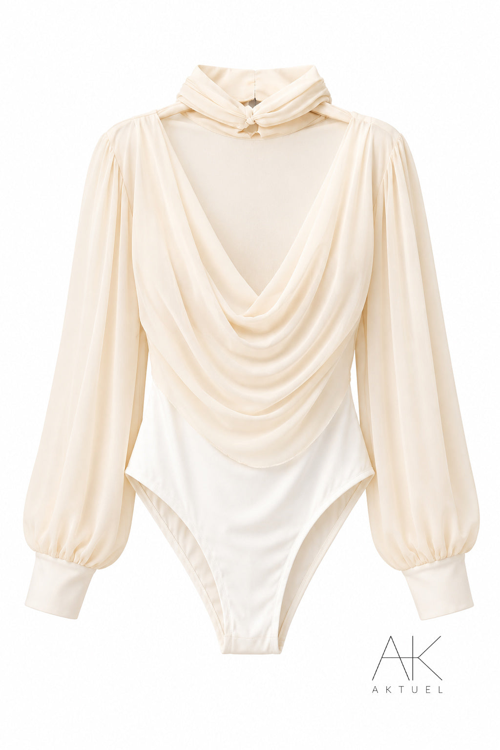Body drapé crème