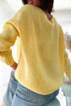 Gilet / Cardigan Mohair Jaune