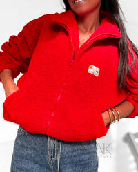 Veste Polaire rouge