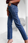Jean brut foncé straight