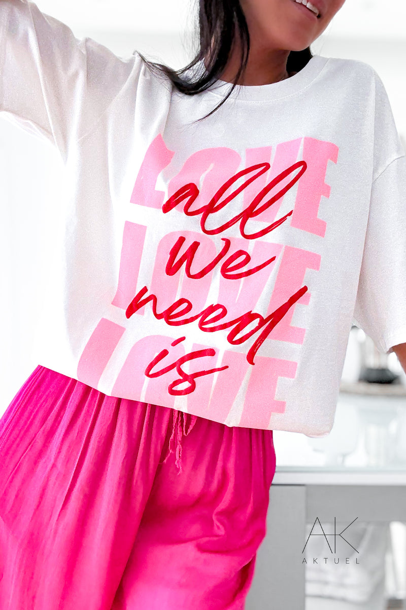 T-shirt jaune pastel "More Self Love"