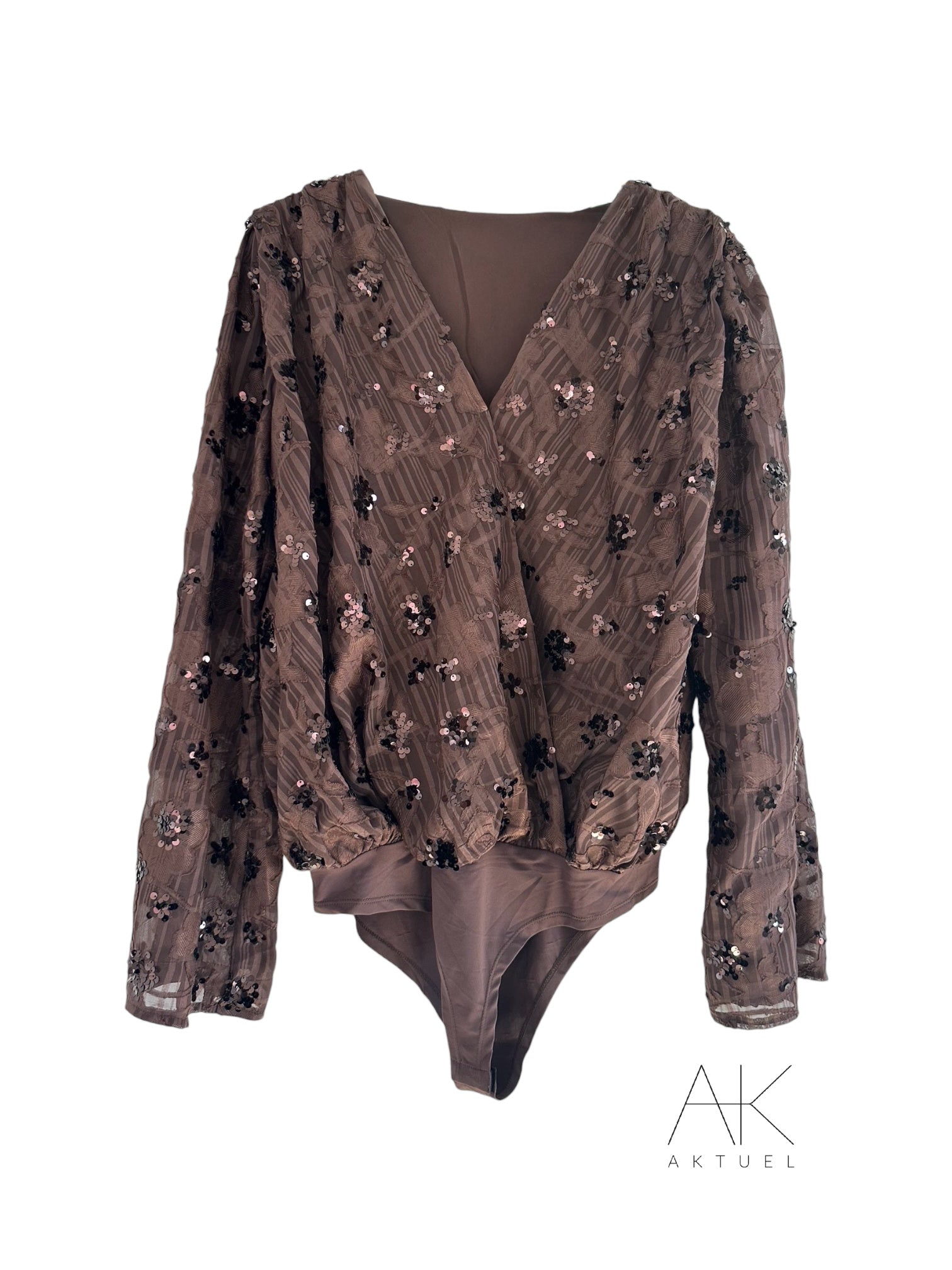 Body sequins marron