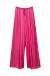 Pantalon satiné rose