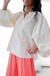 BLOUSE MANCHES BALLON
