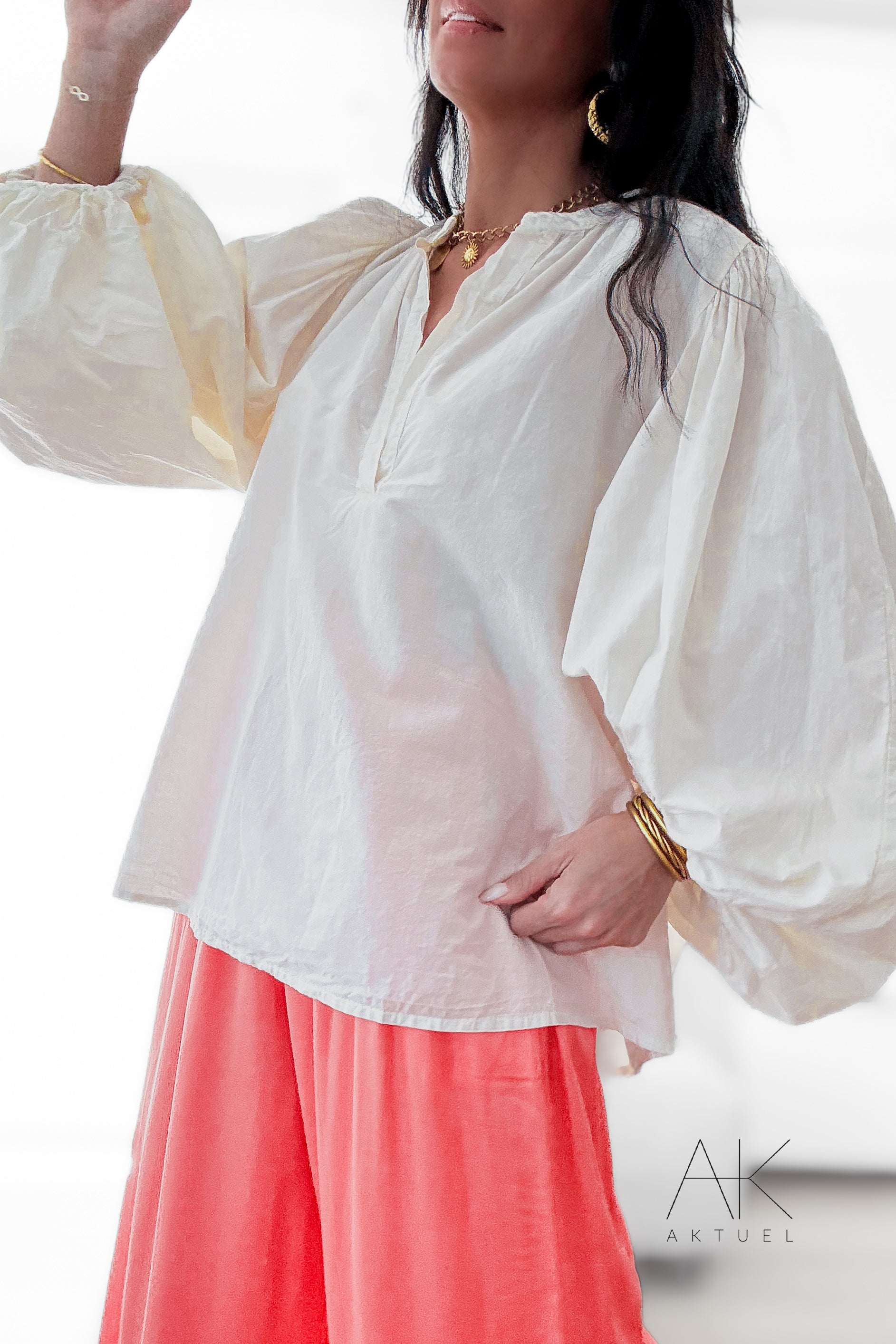 BLOUSE MANCHES BALLON