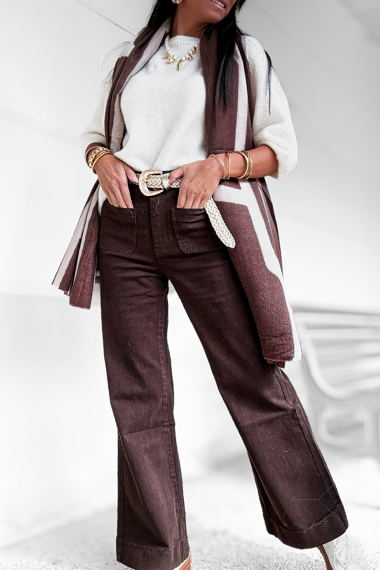 Jean Oraije Flare Marron