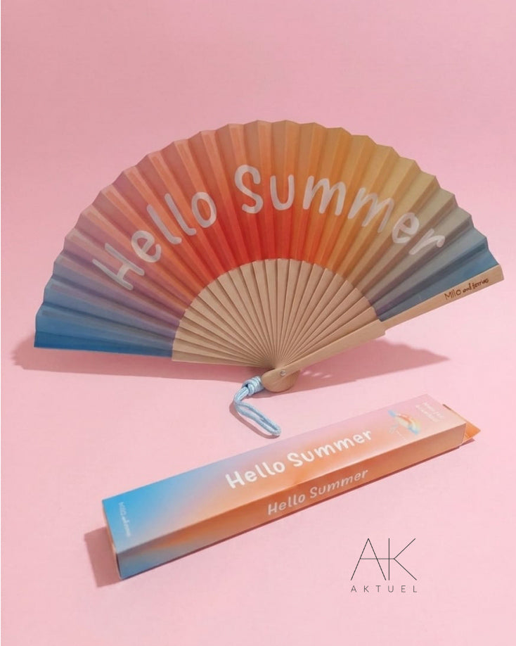 Éventails fantaisie « hello Summer »