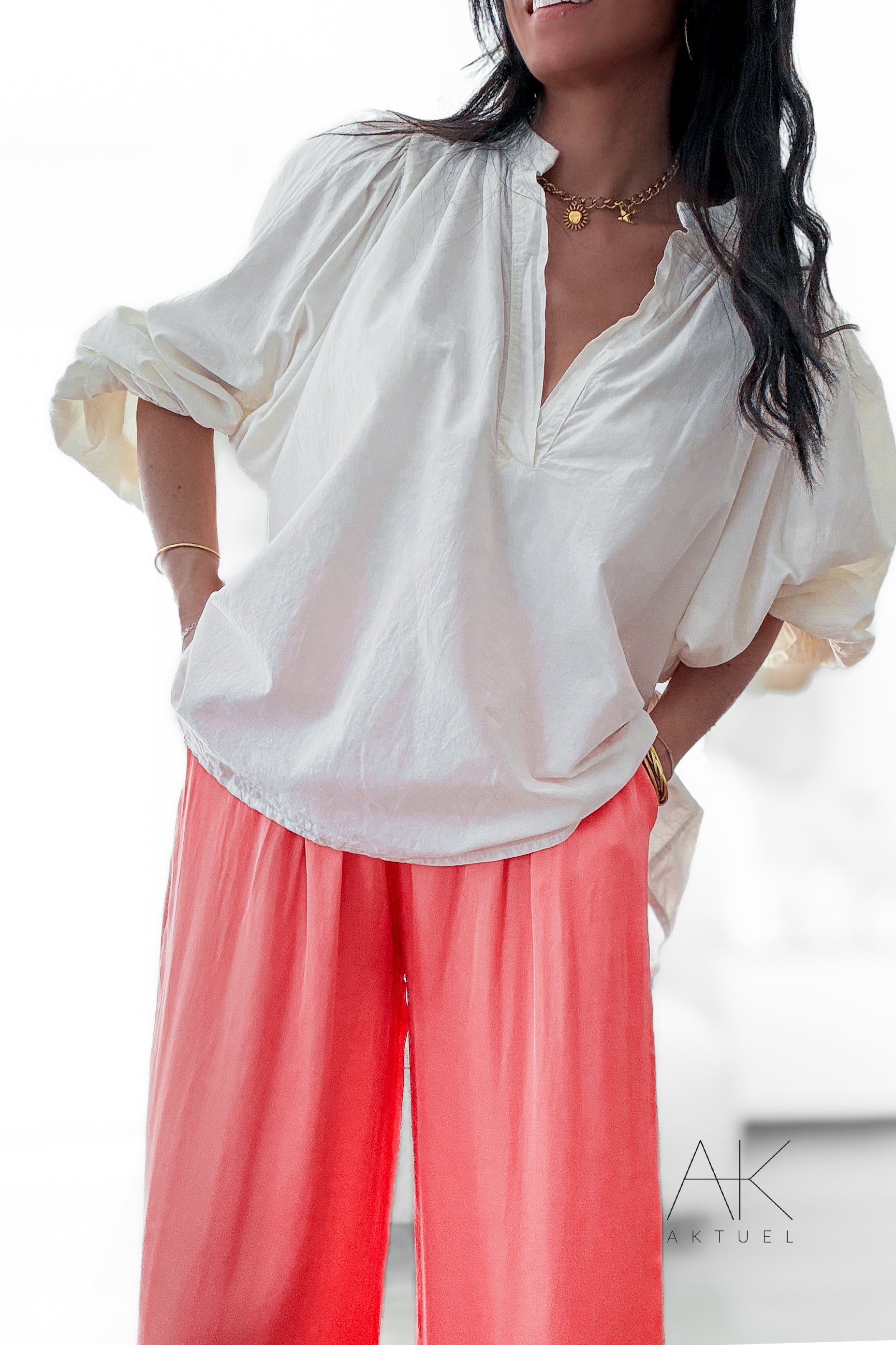 BLOUSE MANCHES BALLON