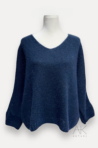 Pull Mohair Bleu Marine