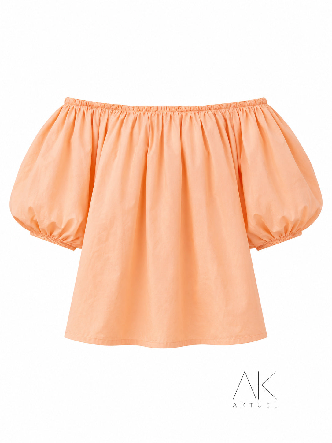 Top bardot orange pastel