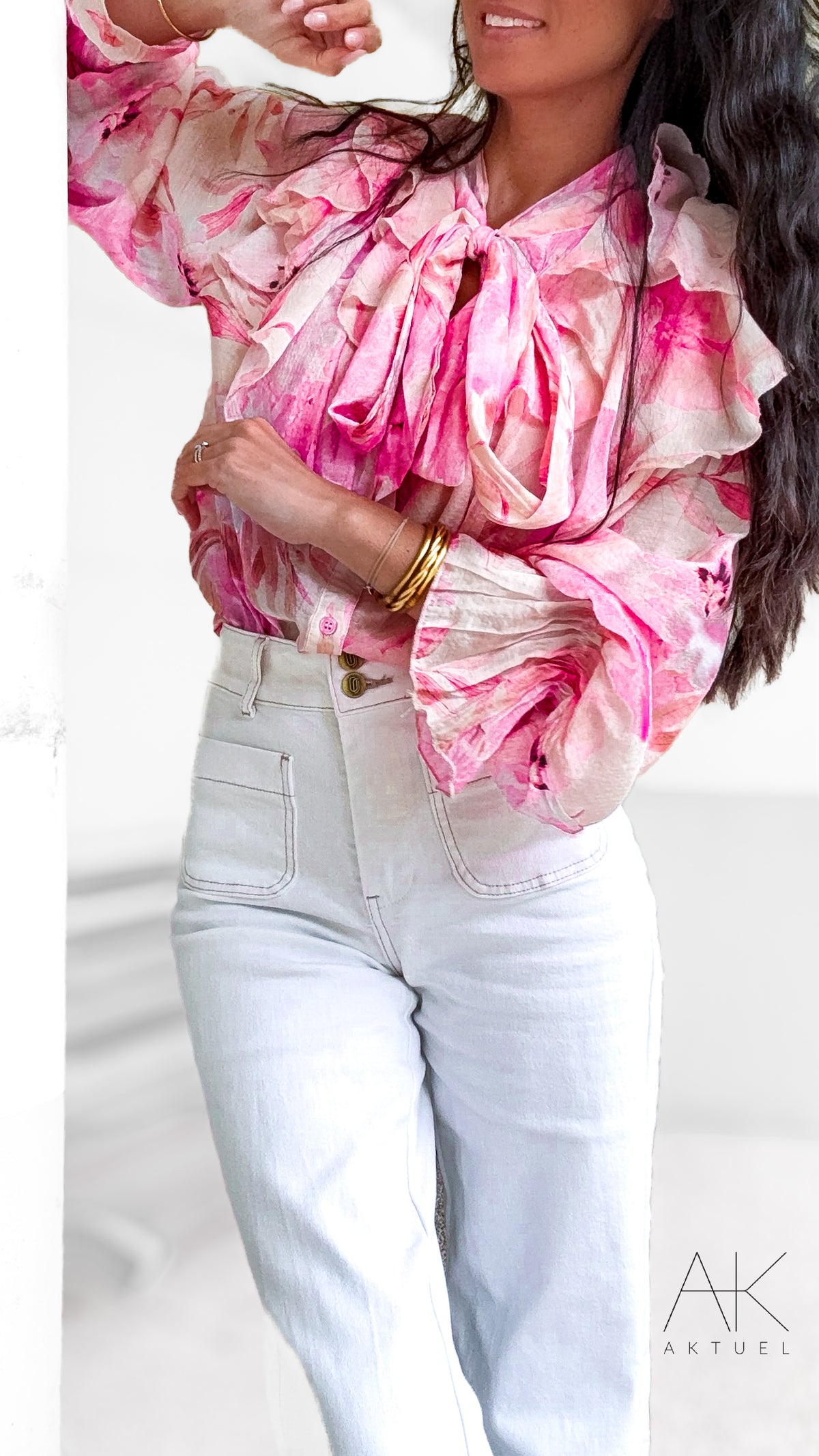 Blouse Romy Fleurie Rose