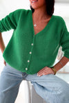 Gilet / Cardigan Mohair Vert