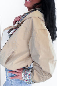 Veste gabardine liberty beige