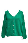 Gilet / Cardigan Mohair Vert