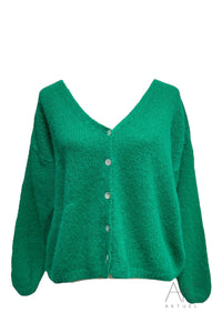 Gilet / Cardigan Mohair Vert
