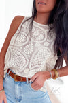 Top a crochet bohème