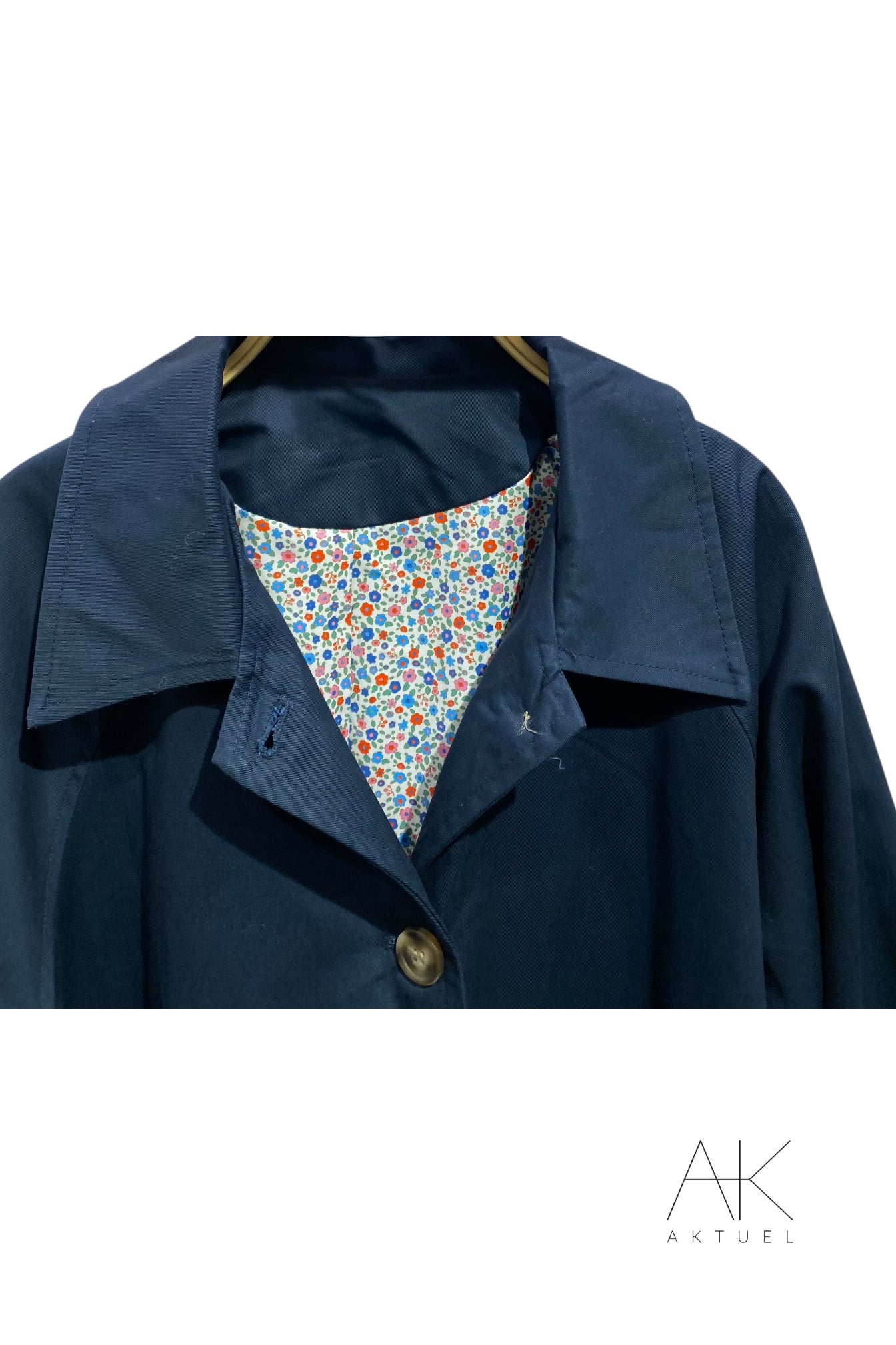 Veste gabardine marine