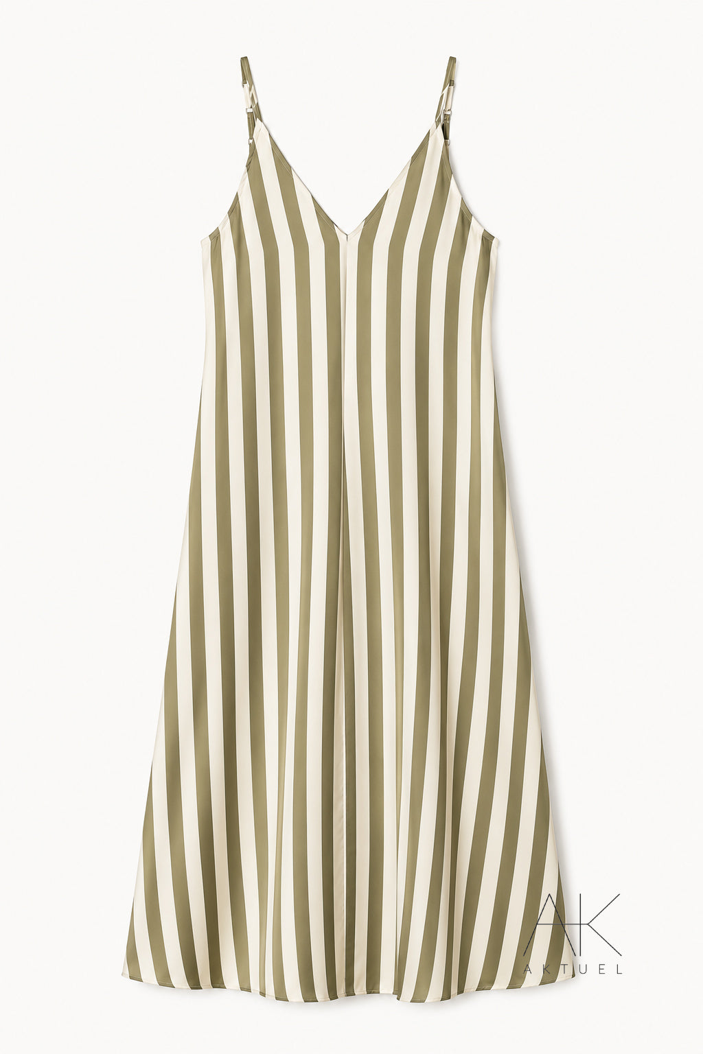 Robe Rayée Kaki