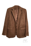 Blazer en suédine chocolat