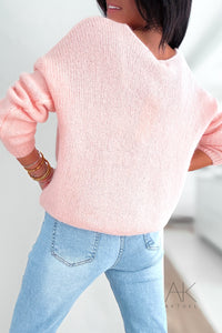 Gilet / Cardigan Mohair Rose Pastel