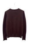 Pull fin col rond chocolat