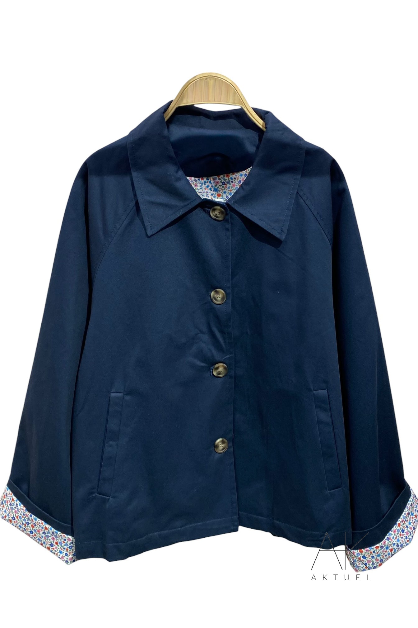 Veste gabardine marine
