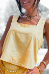 Top jaune