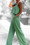 Combinaison fluide vert d'eau