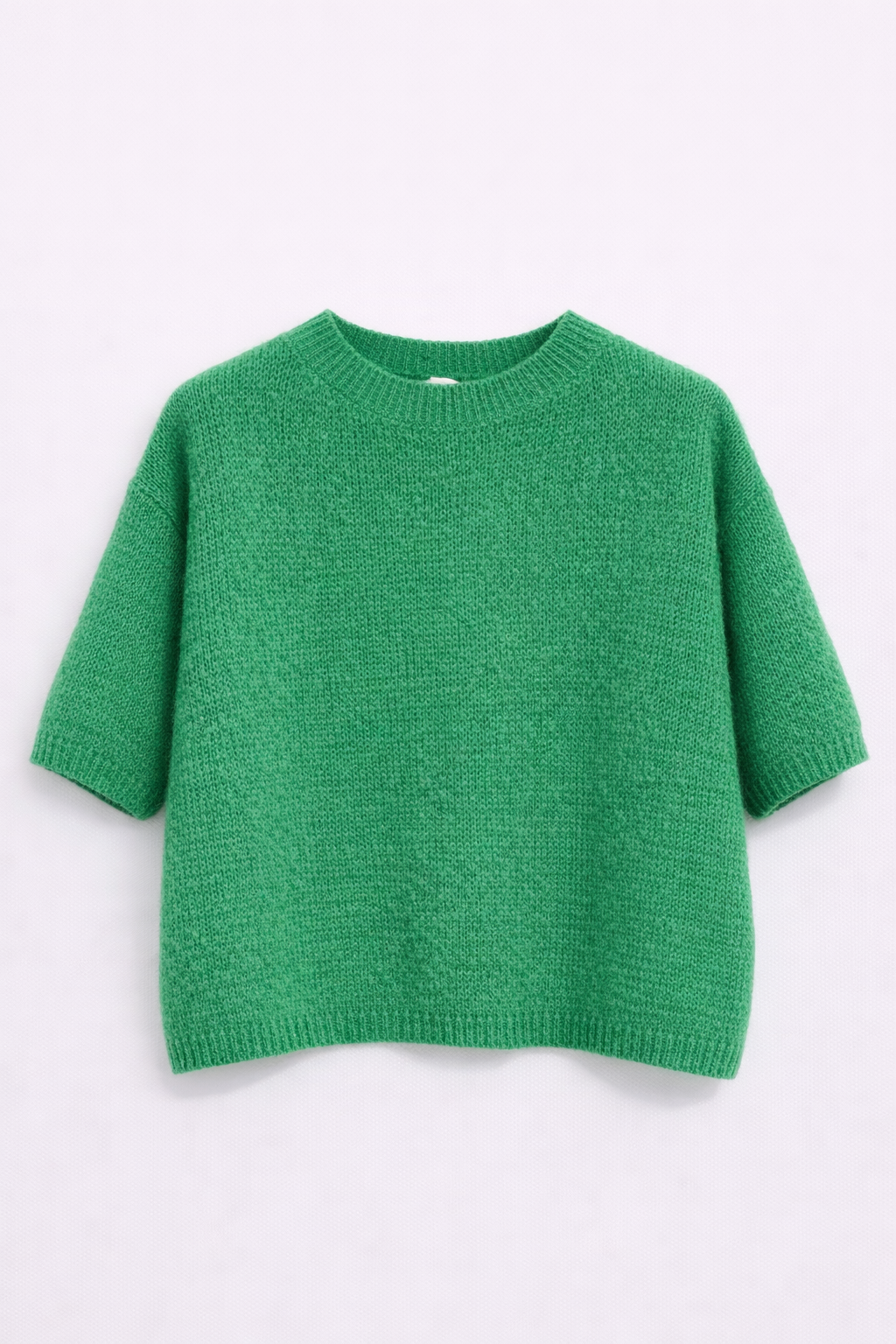 Pull à manches courtes vert