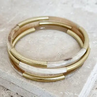 Bracelet Jonc Corne - 5 mm - Trio Gold