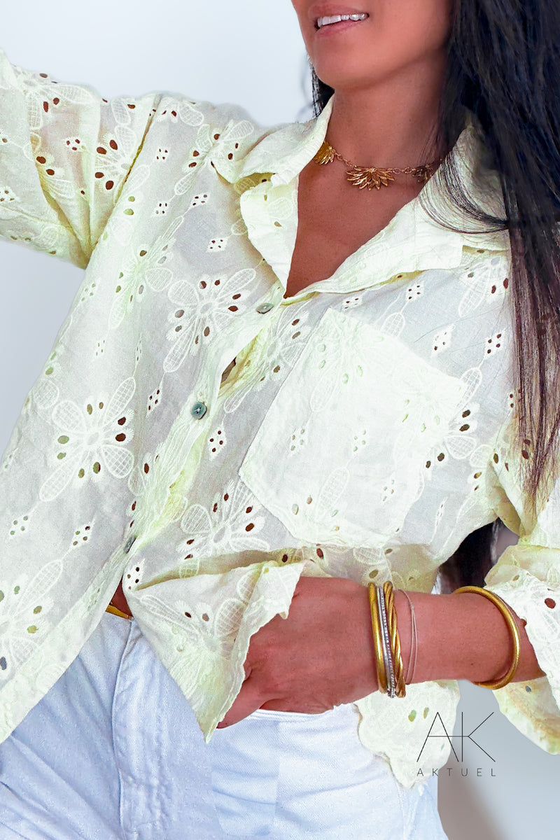 Chemise broderie anglaise