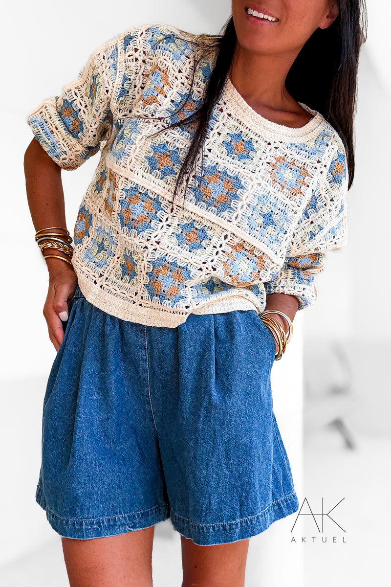 Pull crochet pastel
