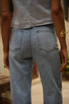 Jean brut wide leg