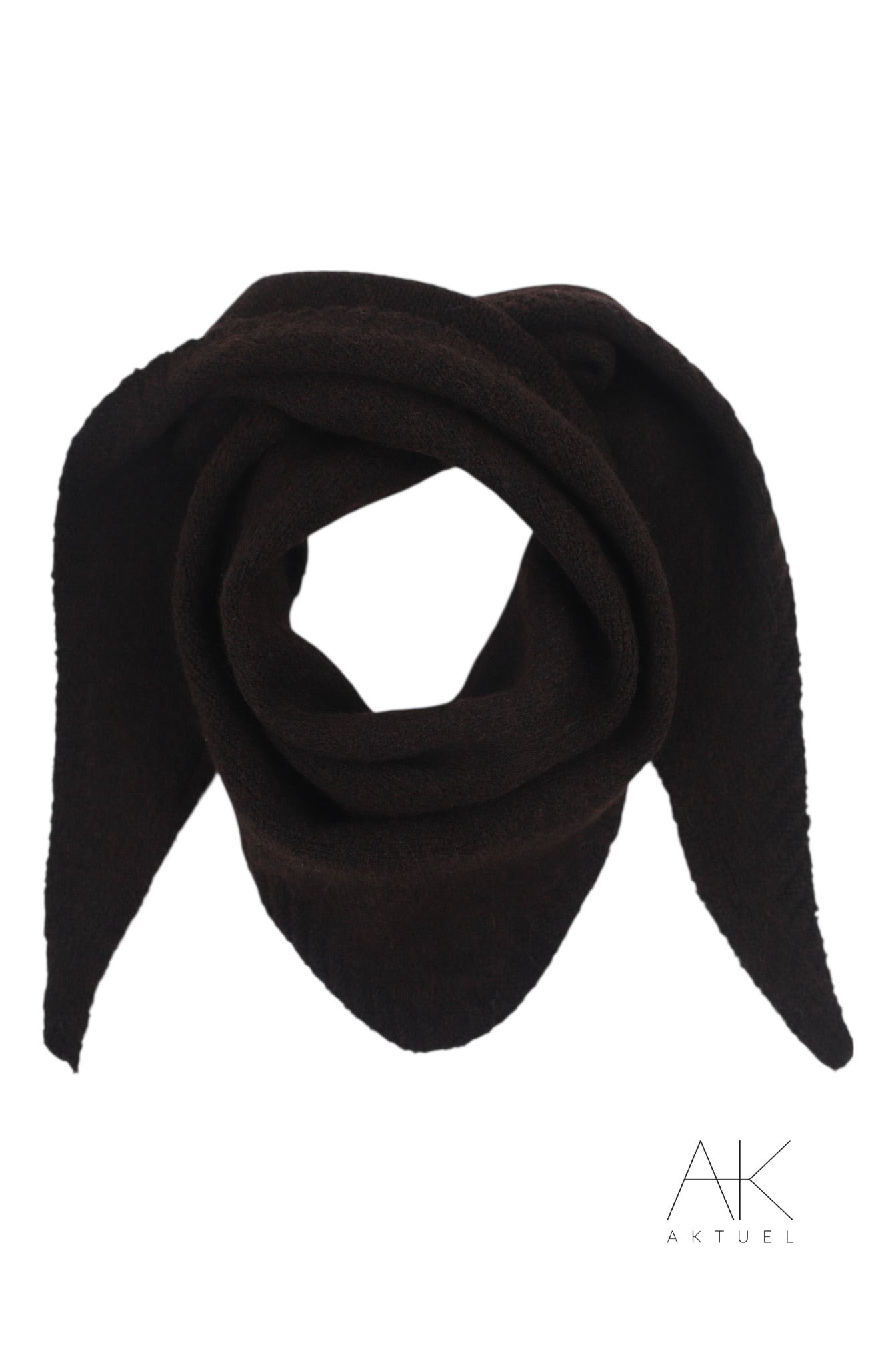 Écharpe carré chocolat