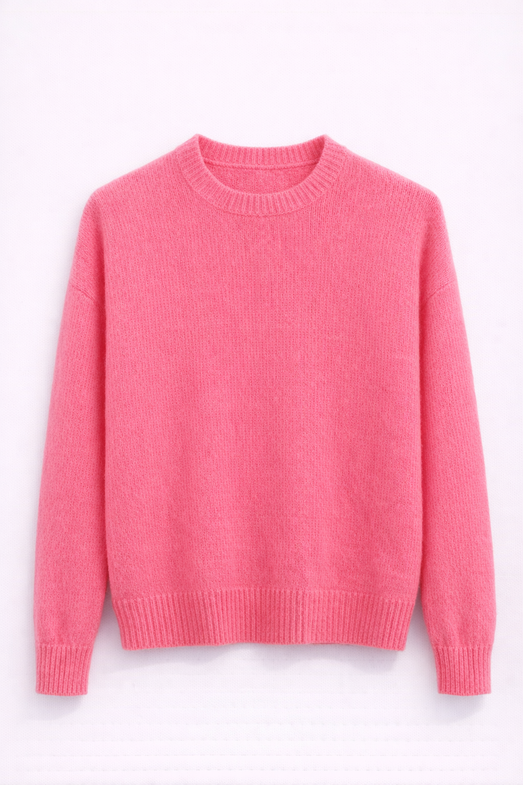 Pull rose en kid mohair