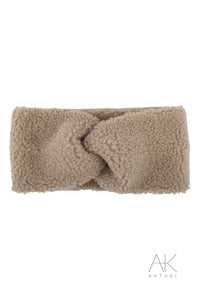 Bandeau sherpa taupe