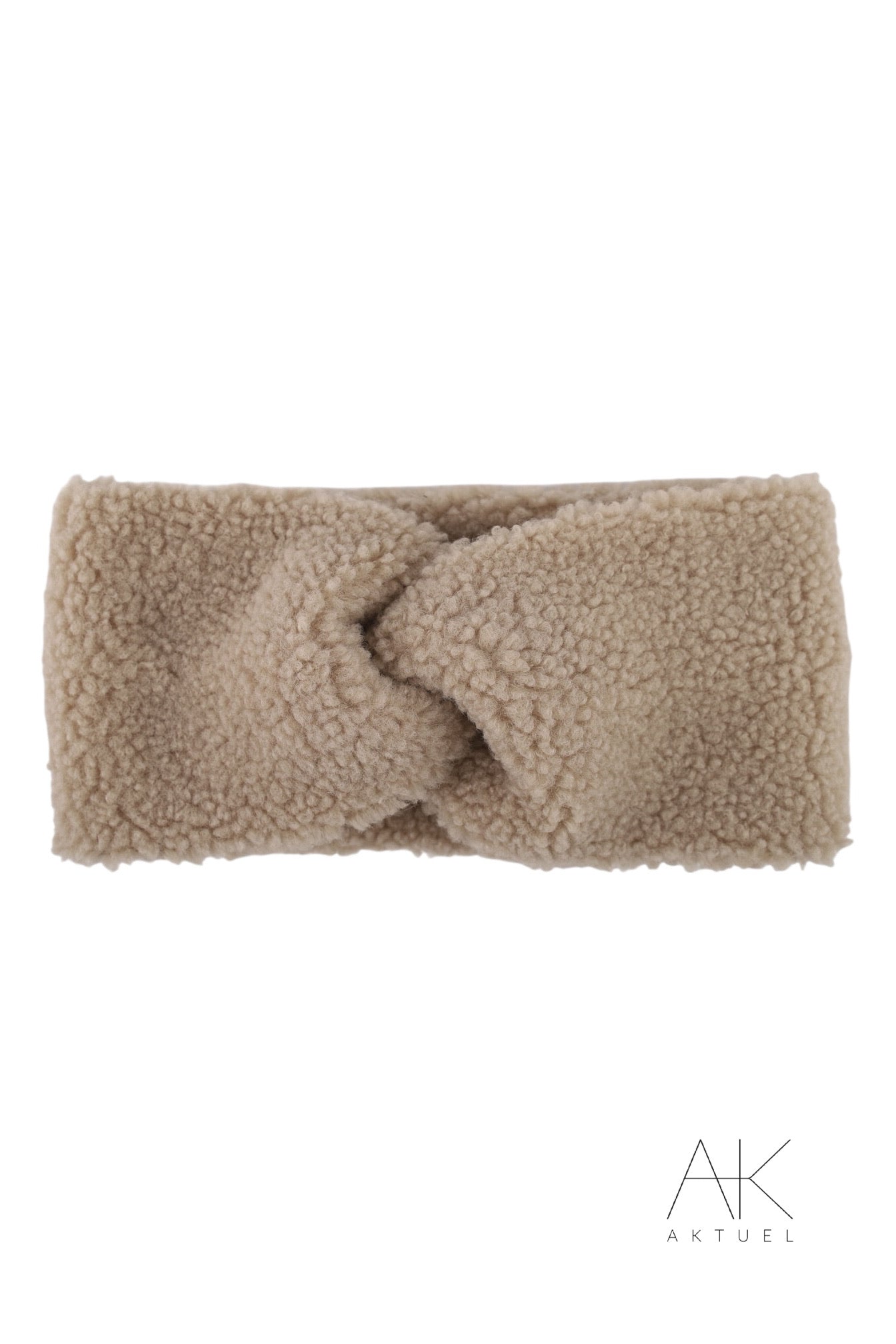 Bandeau sherpa taupe