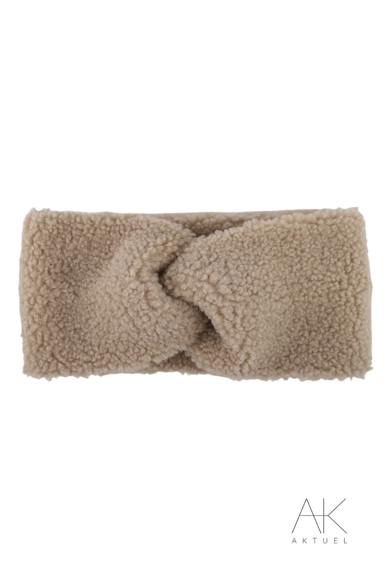 Bandeau sherpa taupe