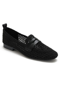 Mocassins ajourés noirs