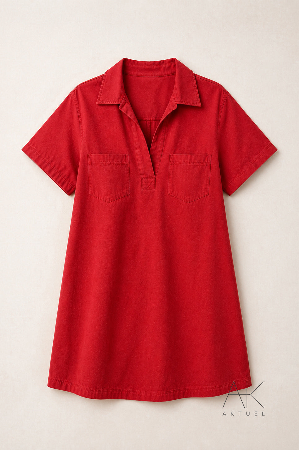 Robe denim rouge (spéciale grande taille )