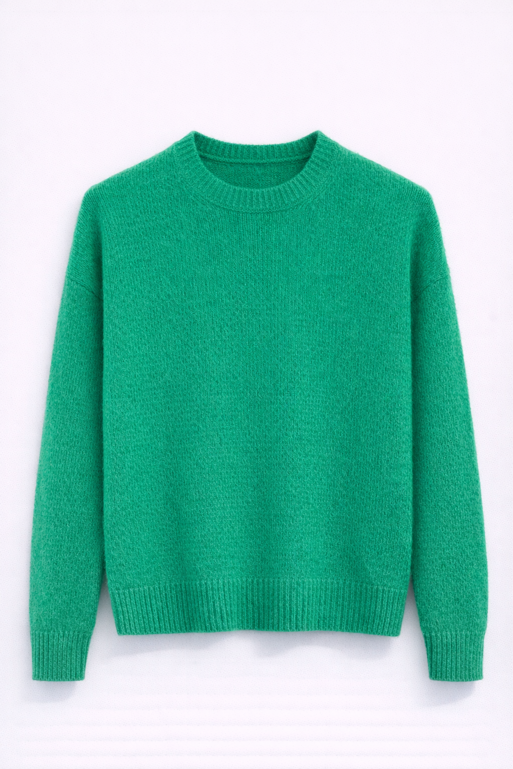 Pull vert en kid mohair