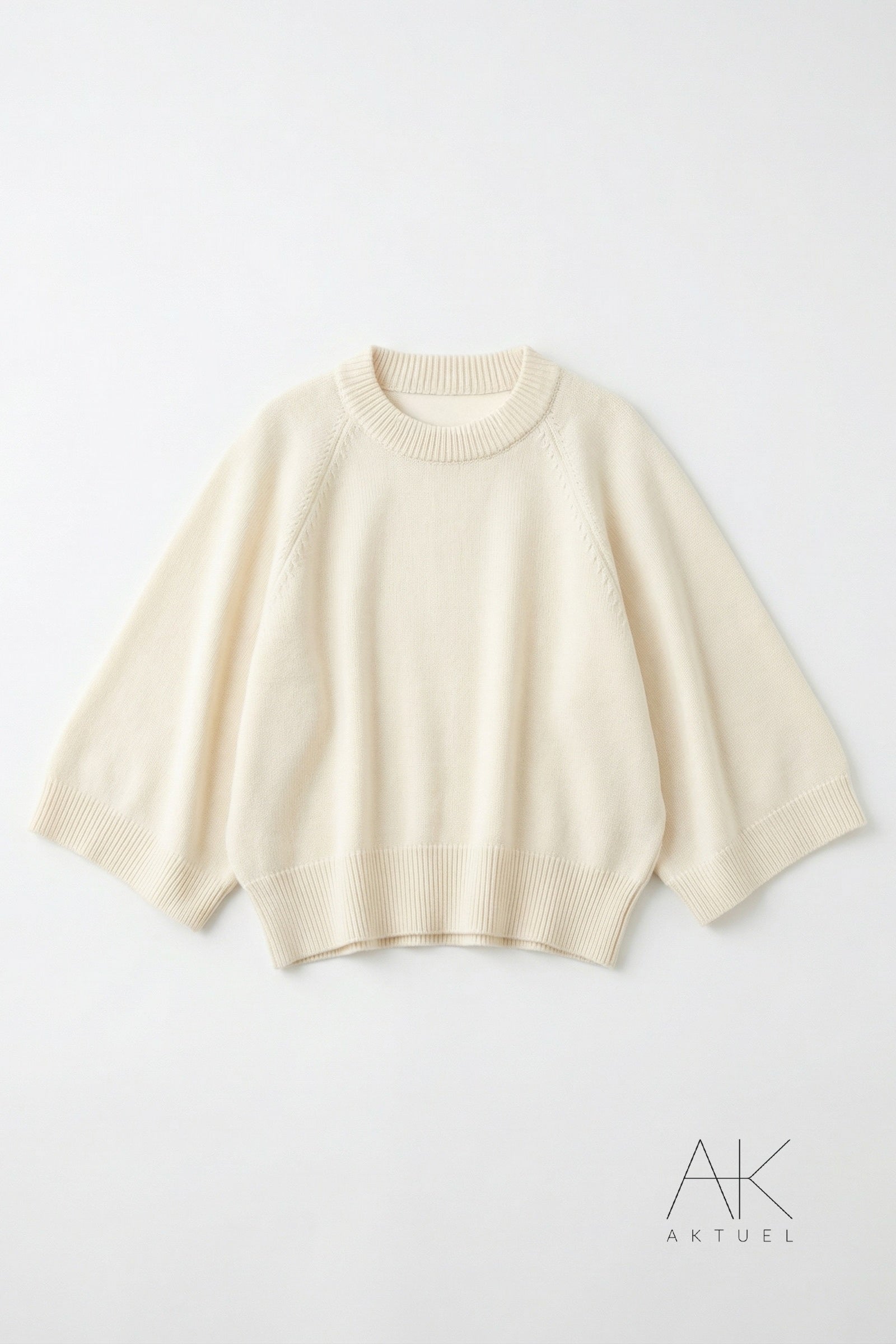 Pull manches 3/4 écru